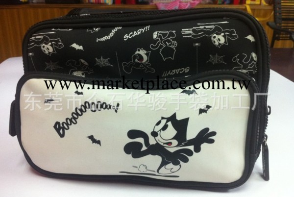 休閒手拿包 卡通購物包 滿版Logo休閒包 實地認證工廠,批發,進口,代購