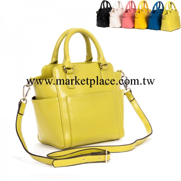 2013夏季新款真皮小包 糖果色油蠟牛皮女式手提包 單肩斜跨小包包工廠,批發,進口,代購