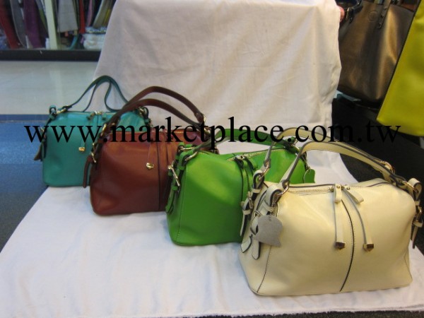 2013新品優雅手提女包柔美 雙拉鏈 品質真皮包可斜跨爆走款工廠,批發,進口,代購