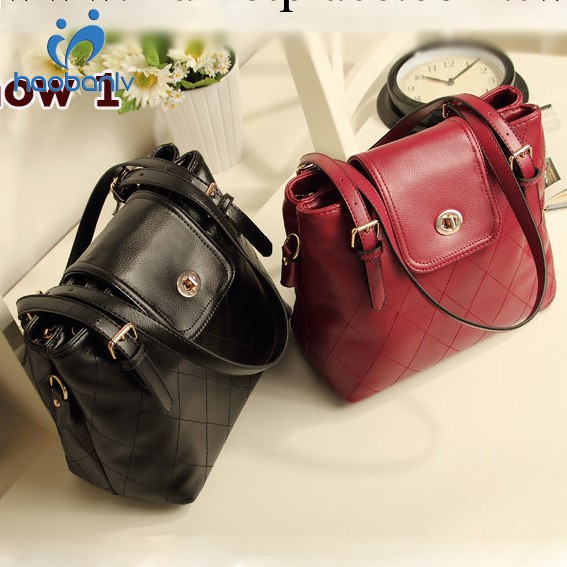 一件代發 2013新款 歐美復古菱格紋 斜挎單肩pu手提女包130106工廠,批發,進口,代購