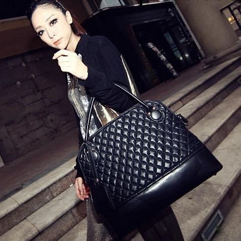 2013新款冬季時尚女包歐美范大牌復古包手提大包包潮女菱格大包包工廠,批發,進口,代購