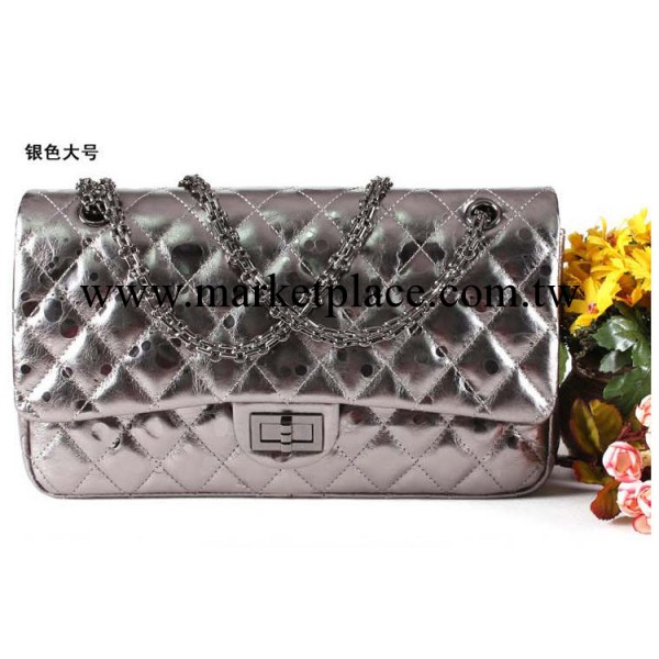 2013新款菱格紋鏈條包真皮雨點紋單肩包女斜跨牛皮女包經典復古包工廠,批發,進口,代購