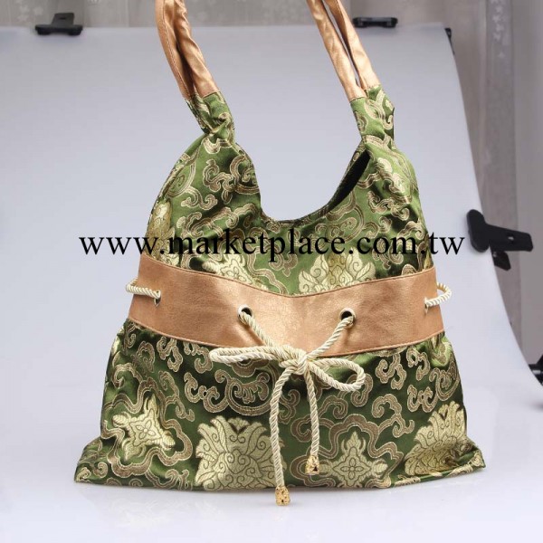 2013新款復古民族蝴蝶結 仿織錦緞 女式手提包 廠傢直銷特價批發工廠,批發,進口,代購