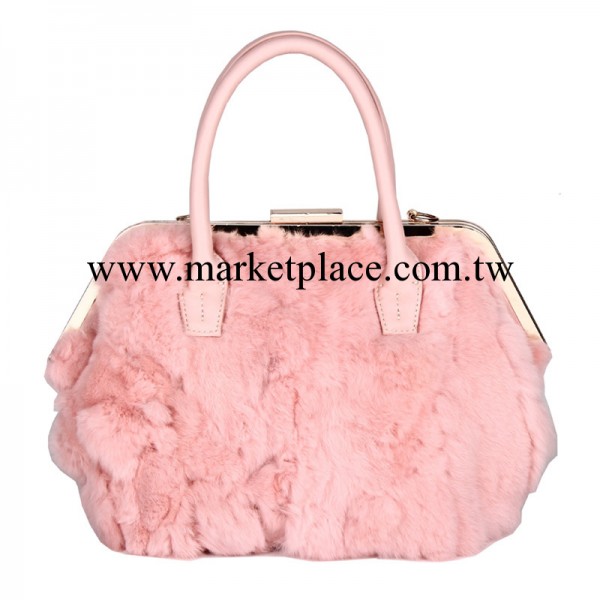 2013秋冬新款奢華真兔毛女包 高端定制獺兔毛皮草包包 手提包單肩工廠,批發,進口,代購