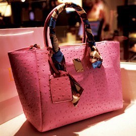 廣州女包新款韓版復古鴕鳥紋手提包歐美范單肩斜跨女包8267玫紅工廠,批發,進口,代購