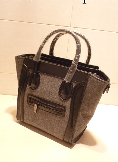 2013秋冬新款 經典時尚款 呢料手提單肩笑臉包囧字包工廠,批發,進口,代購