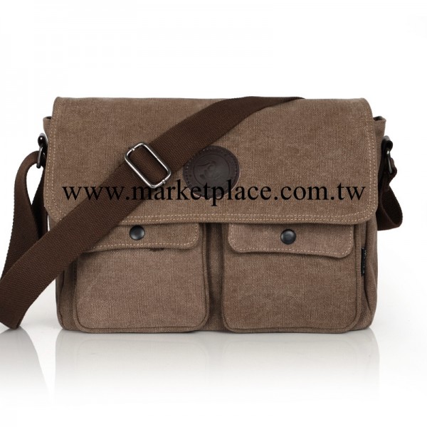 2013年新款復古帆佈男包 歐美休閒單肩斜挎 男士包工廠,批發,進口,代購