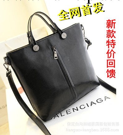 2013年冬季新款時尚單肩包韓版手提包休閒油蠟皮斜跨包多用包女包工廠,批發,進口,代購