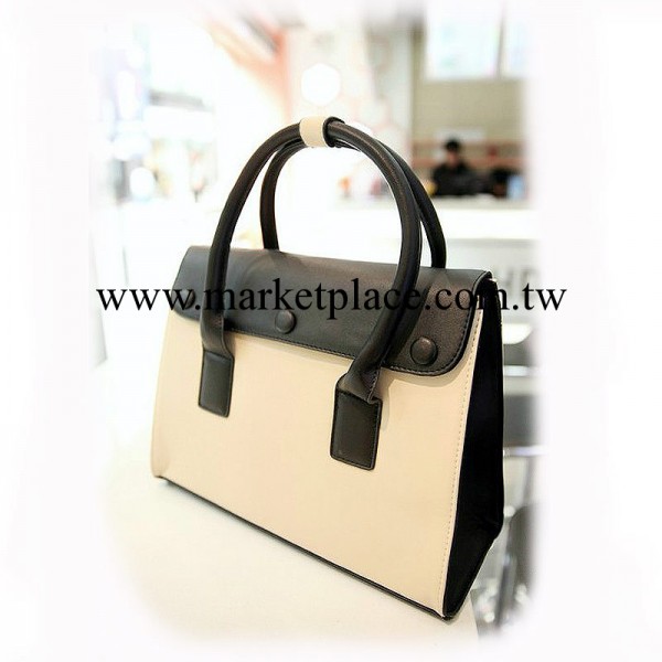 2013新款女包　歐美撞色定型包蓋笑臉簡約單肩手提斜挎包包配絲巾工廠,批發,進口,代購