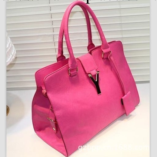 Y包新款批發優質潮流大牌Y扣包包石頭紋手提包單肩斜挎包8230玫紅工廠,批發,進口,代購