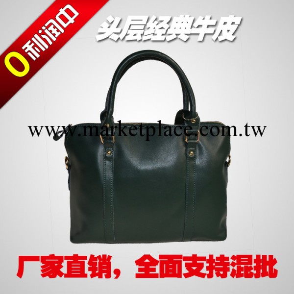 JZ嘉致 歐美風真皮休閒宴會女士包 墨綠單肩手提拉鏈手提包批發工廠,批發,進口,代購