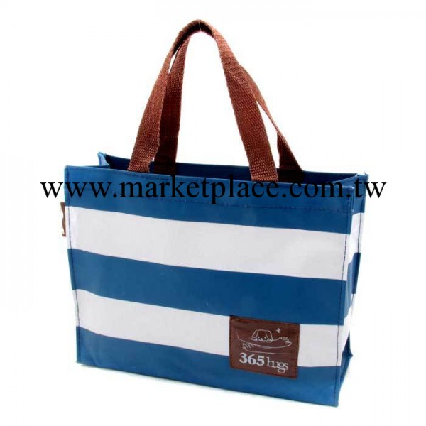 日本雜志款 海軍風 時尚藍白 條紋手提包 便當包 B2388工廠,批發,進口,代購