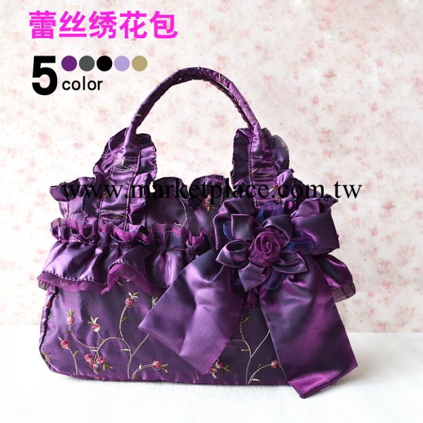 韓版單肩手提包純手工包蕾絲繡花女包佈藝包碎花女式單肩包088工廠,批發,進口,代購