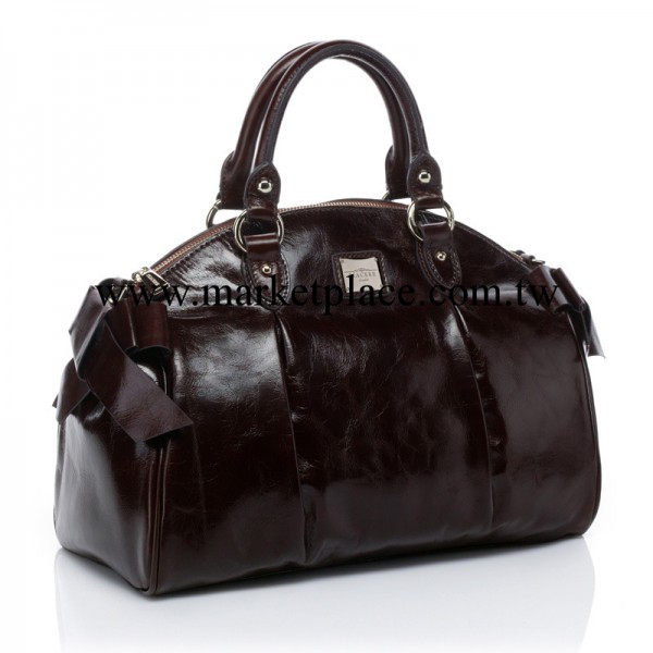 批發專櫃品牌女包 正品油蠟皮頭層牛皮蝴蝶結真皮手提大包OL包包工廠,批發,進口,代購