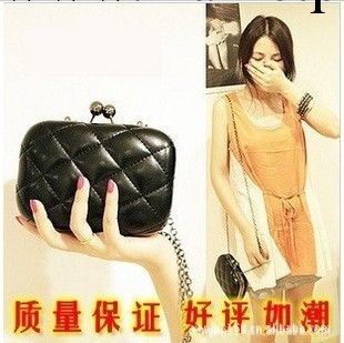 秋冬新款韓版復古百搭菱格鏈條手拿包手抓晚宴包達芙妮女包CX1143工廠,批發,進口,代購