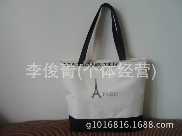 廠傢直銷白色帆佈休閒包時尚美女包包韓版購物袋工廠,批發,進口,代購