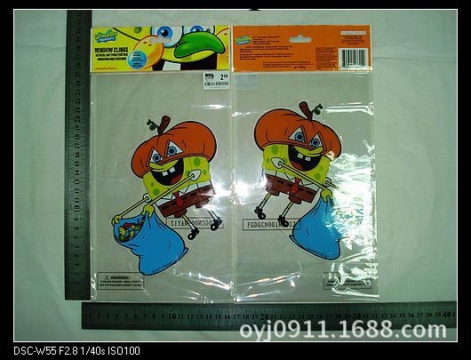 （聖誕節）新款玻璃貼，車窗貼，南瓜貼（節日裝飾品）工廠,批發,進口,代購