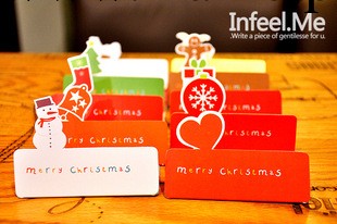 ZU230 韓國文具批發 Infeel.Me懷念聖誕賀卡卡片 必備折疊 祝福卡工廠,批發,進口,代購
