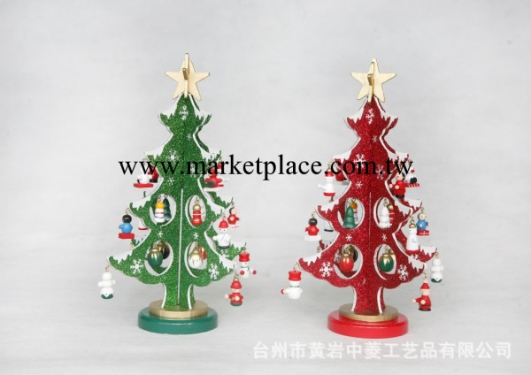 聖誕樹臺州廠傢直銷聖誕禮品工藝品飾品樹上掛著小木偶人精美可愛批發・進口・工廠・代買・代購