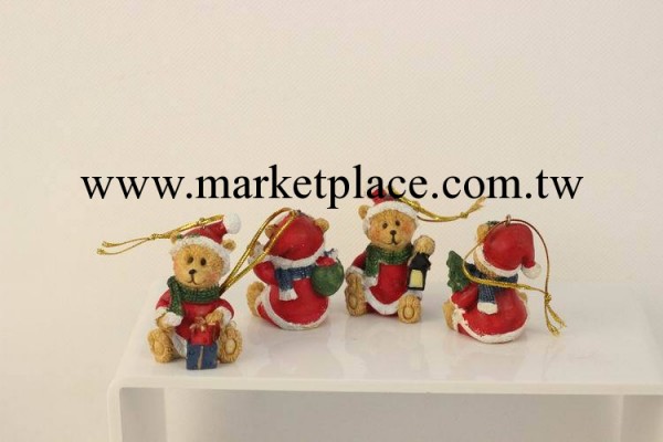 廠傢零售卡通樹脂聖誕樹小熊擺件 裝飾品 創意小吊件 聖誕禮品批發・進口・工廠・代買・代購