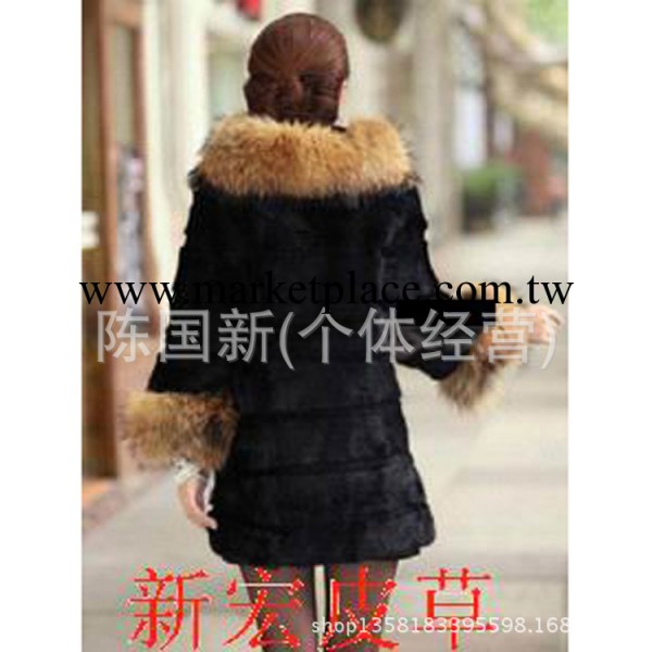 2012歐版貉子毛毛領仿獺兔毛外套短款女款皮草流行超質感工廠,批發,進口,代購