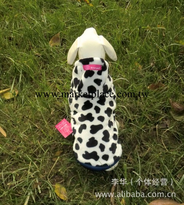 奶牛水貂絨保暖連帽外套 寵物衣服狗狗冬裝棉衣 寵物用品廠傢批發工廠,批發,進口,代購