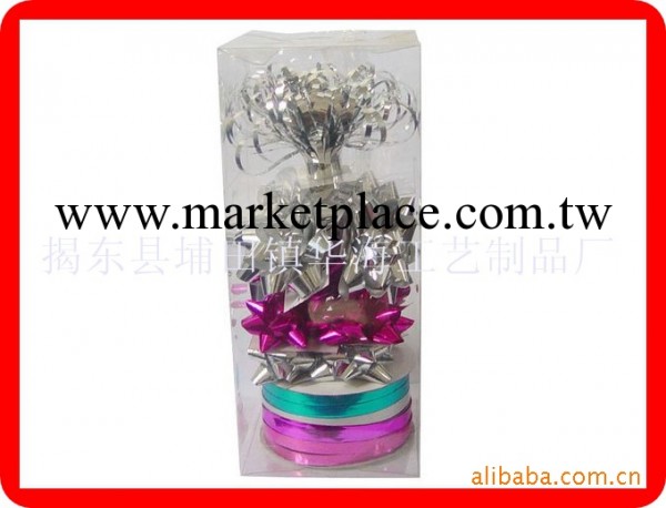 Star bow & Ribbon 星星花 手工花 彩帶卷 聖誕禮品PVC盒套裝工廠,批發,進口,代購