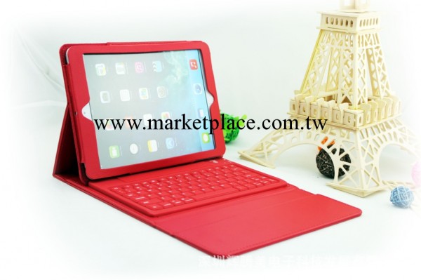 蘋果ipad5藍牙皮套鍵盤 ipad air皮套鍵盤 ipad荔枝紋藍牙鍵盤工廠,批發,進口,代購