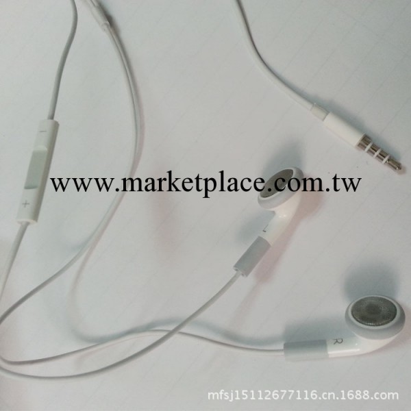 蘋果耳機線控耳機 紅版 ipad iphone4耳機 帶調音 質量穩定 沒麥工廠,批發,進口,代購