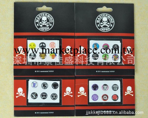 日本潮牌A BATHING APE iPhone 4/3GS/iPad 通用猿人系列按鍵貼工廠,批發,進口,代購