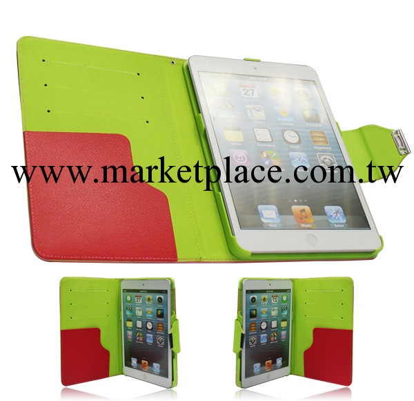 Ipad mini皮套廠傢批發Ipad迷你三色皮套 可插多張卡平板電腦套工廠,批發,進口,代購