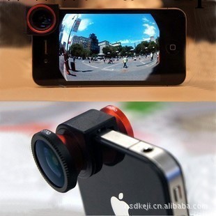 廠傢批發iPhone 4/4S 魚眼|微距|廣角鏡頭 三合一 3合1 鏡頭工廠,批發,進口,代購