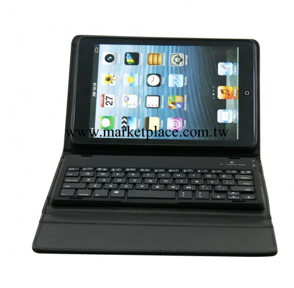 IPAD MINI三折藍牙鍵盤皮套 ABS可移動藍牙鍵盤皮套 MINI專用工廠,批發,進口,代購