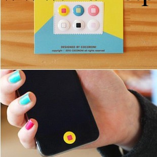 蘋果4代iphone 4 按鍵貼 ipad iphone 4S home貼 一套六粒工廠,批發,進口,代購