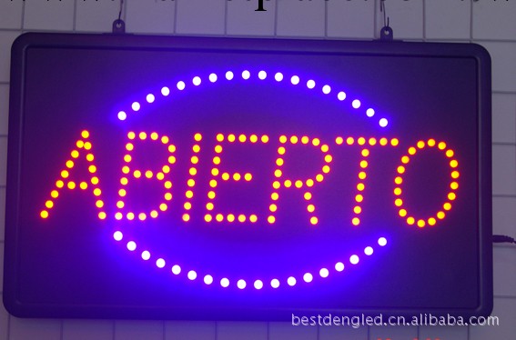 LED ABIERTO SIGN/LED廣告牌/LED發光銘牌工廠,批發,進口,代購