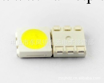 火熱暢銷 5050貼片LED白光單芯4-6lm 5050 led smd 5050白色工廠,批發,進口,代購