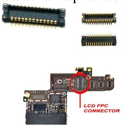 蘋果 iphone 4代液晶內聯座 原裝4G屏幕主板座子 接口 排線內聯座工廠,批發,進口,代購