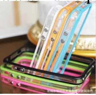 新款iphone5C蘋果4s手機殼5S外殼五代保護套邊框矽膠套信號圈批發工廠,批發,進口,代購