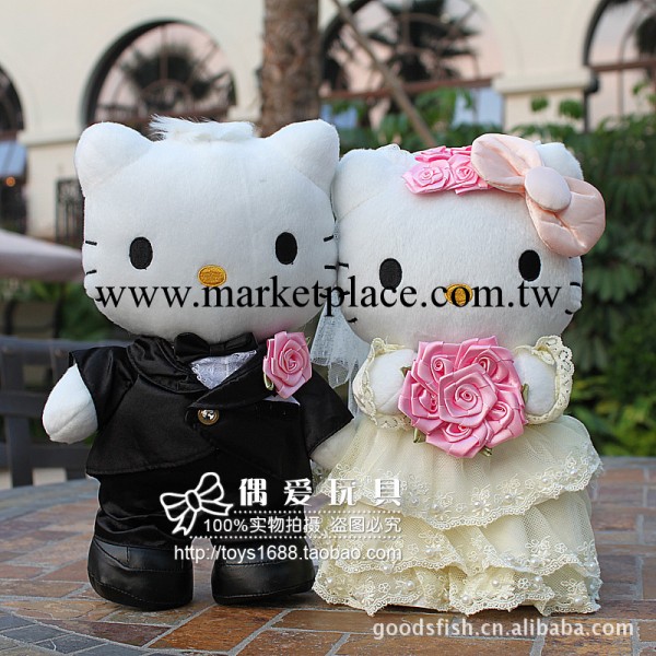 正版 日單Hollle kitty 結婚玩具結婚禮物花車娃娃 婚慶用品工廠,批發,進口,代購