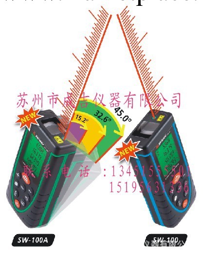 【新品】SW-100手持激光雷射測距儀100米功能齊全+送反射板工廠,批發,進口,代購