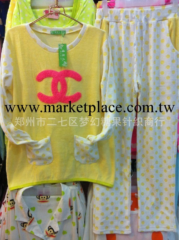 2013冬款傢居服外貿女士睡衣天鵝絨珊瑚絨長袖維多利亞的秘密睡衣工廠,批發,進口,代購