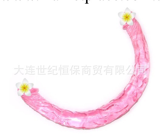 百樂 雙頭龍 透明粉色女用 同志用品 情趣用品 同志用品 成人用品工廠,批發,進口,代購