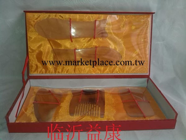正品天然黃牛角刮痧板五件套裝 牛角刮痧板美容店專業刮痧板套盒工廠,批發,進口,代購