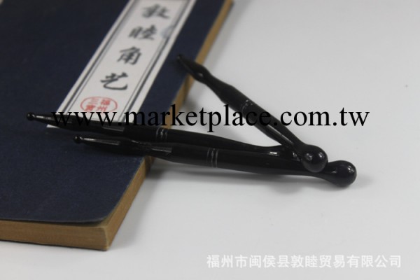 天然牛角點穴按摩棒 黑水牛角點穴筆廠傢批發工廠,批發,進口,代購