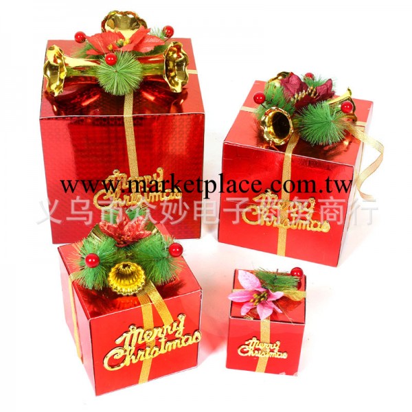 聖誕節禮品裝飾道具 精美禮盒包裝盒裝飾品 聖誕夜場景佈置禮盒工廠,批發,進口,代購