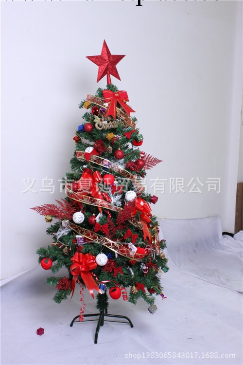 1.8米紅色中國風聖誕樹套餐 聖誕節必備禮物 聖誕裝飾樹工廠,批發,進口,代購
