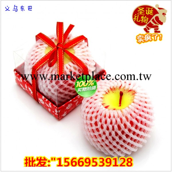 創意仿真蘋果蠟燭 蘋果禮品蠟燭 聖誕禮物平安夜 江湖熱銷平安果工廠,批發,進口,代購