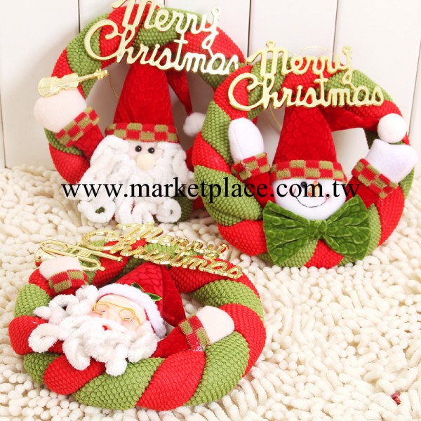 聖誕老人雪人門掛 聖誕花環精美裝飾品 聖誕禮品櫥窗門店掛飾J259工廠,批發,進口,代購