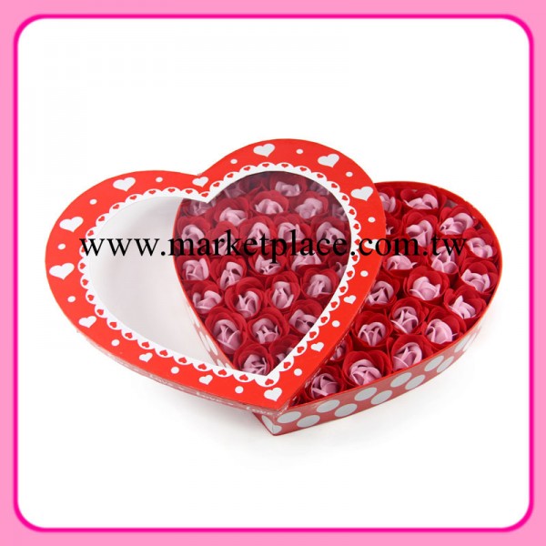 聖誕節禮物心形50朵玫瑰肥皂花香皂母親節生日禮品女生創意批發工廠,批發,進口,代購