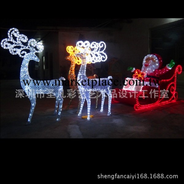聖誕鹿拉車/聖誕裝飾品/聖誕用品/酒店裝飾品/商場聖誕裝飾品工廠,批發,進口,代購